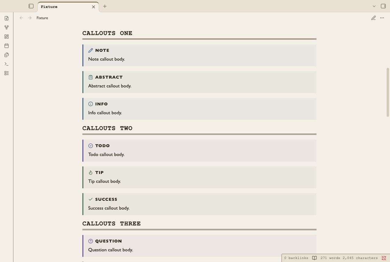 Finding Aid in Obsidian, light mode, content details.