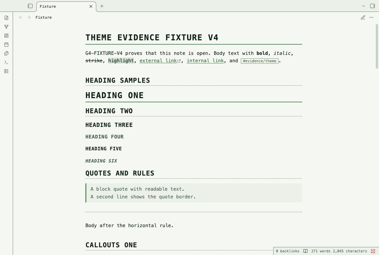 Terminal Notes in Obsidian, light mode, workspace.