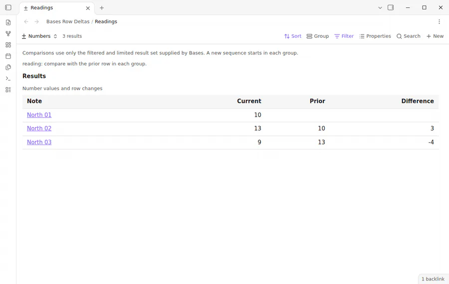 Reading comparisons with separate groups, a number formula, and Pro options