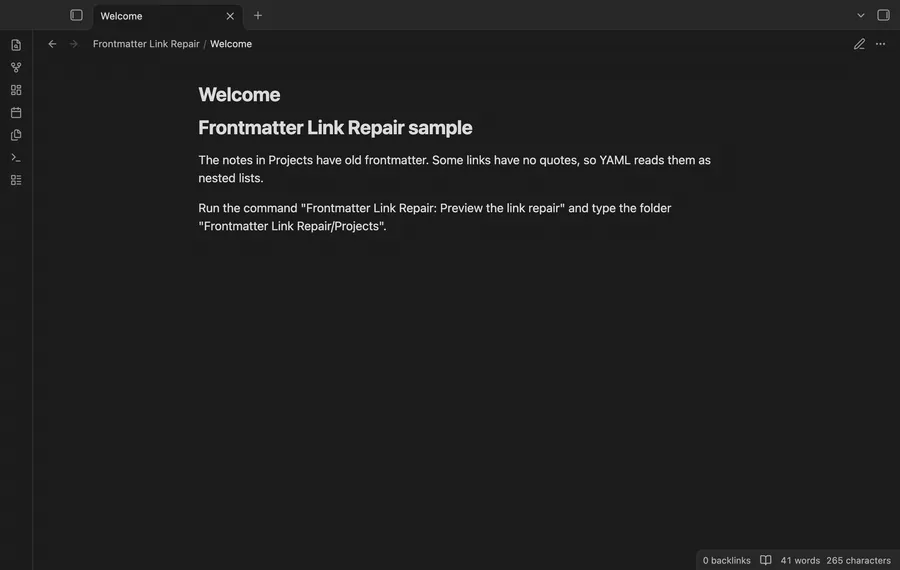 Preview the matches, apply the checked ones, then open the repaired note